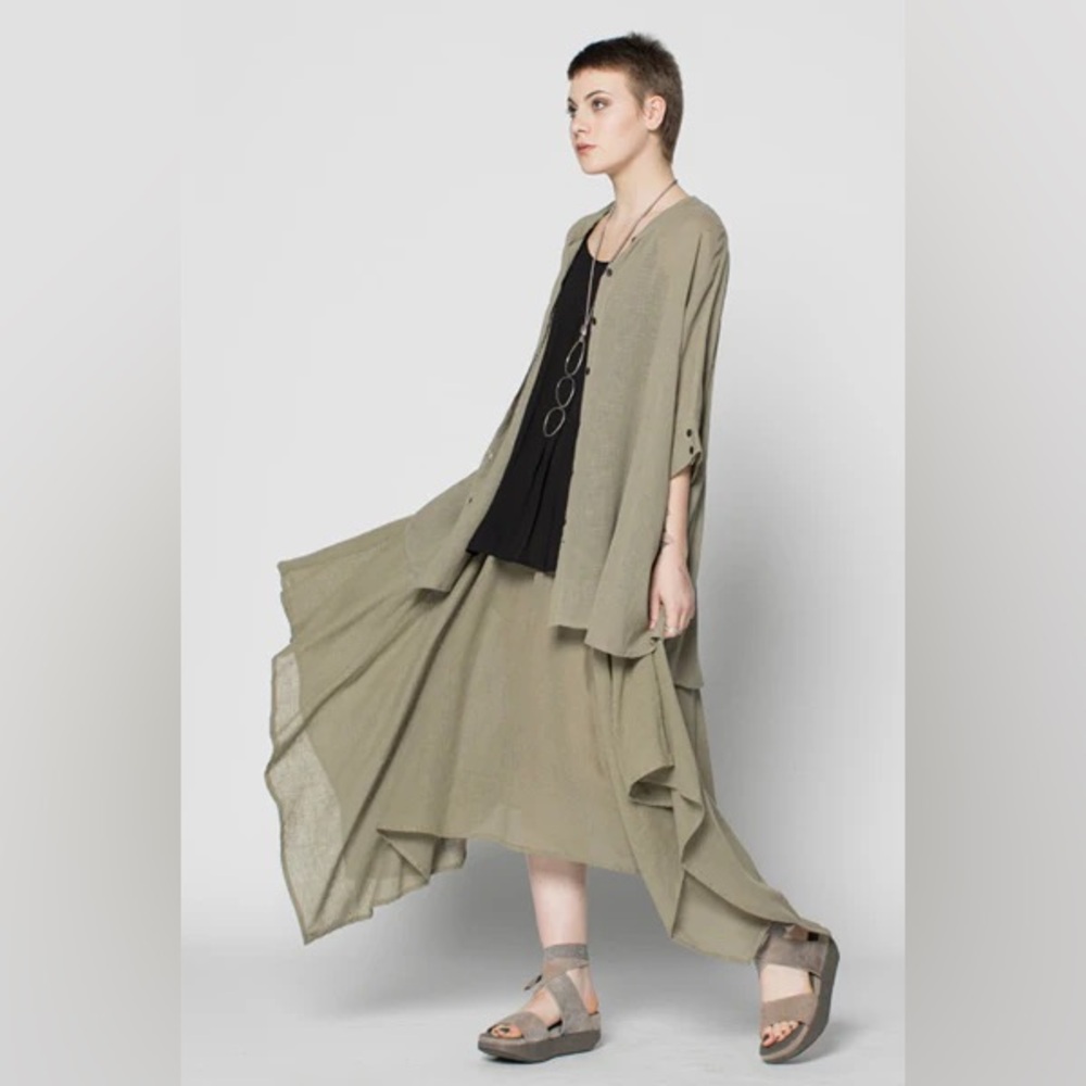 FAB KALIYANA 'SAGE LALU' TUNIC SHIRT - BNWT - ONE SIZE